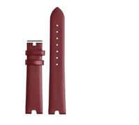 XNJIADVSY Correa de reloj cuero compatible con Versus Versace Vspci5621 Sci070016 Accesorios correa cóncava impermeable a prueba sudor 18 mm(Red none)