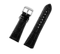 XNJIADVSY Correa de reloj piel vaca Compatible con la serie Frank Muller, accesorios pulsera, correa 20, 22mm, 26mm y 30mm for hombres mujeres(Black silver,30mm)