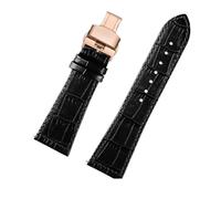 XNJIADVSY Correa de reloj piel vaca Compatible con la serie Frank Muller, accesorios pulsera, correa 20, 22mm, 26mm y 30mm for hombres mujeres(Black RG,30mm)