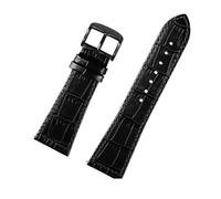 XNJIADVSY Correa de reloj piel vaca Compatible con la serie Frank Muller, accesorios pulsera, correa 20, 22mm, 26mm y 30mm for hombres mujeres(Black black,22mm)