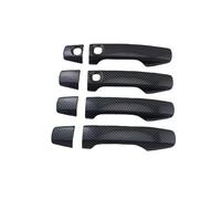 XNJIADVSY Embellecedor de la cubierta manija puerta del coche compatible con Toyota Land Cruiser LC 200 2008-2015 Accesorios piezas exteriores estilo cromado color fibra carbono(2 holes)