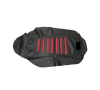 XNJIADVSY Funda de asiento goma acanalada ATV for motocicleta, impermeable, patrón grano antideslizante, Compatible con Yamaha Raptor 700 R 2006-2021(Red)