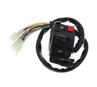 XNJIADVSY Luz de motocicleta Hi-Lo Beam Kill, bocina giro arranque eléctrico, interruptor 5 funciones con palanca estrangulación Compatible ATV Quad 4