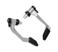 XNJIADVSY Protectores de Manillar universales 7/8 "22 mm Guardamanos compatibles con Motocicletas Scooter Bicicletas montaña Accesorios protección Palanca Honda(Silver)