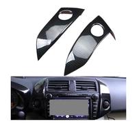 XNJIADVSY Tablero de instrumentos del automóvil Control central Lámpara luz emergencia Cubierta panel interruptores Estilo embellecedor Compatible con Toyota RAV4 2009-2012