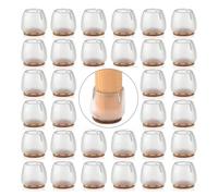 XNJIHWA 32 PCS Tapas de Patas de Goma Redondas Las Piernas de la Silla Protectores Almohadillas Antideslizantes para Muebles 25-29mm