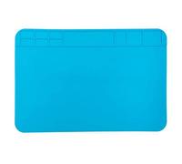 XNJIHWA Alfombrilla Soldadura 30 x 20cm Antiestática Aislante Estera de Soldadura 500℃ Almohadilla de Trabajo silicona para Reparar Reloj Laptop Electrónica,Azul