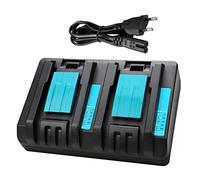 XNJTG Cargador de Doble Puerto 14,4V-18V Pur Makita D18RD