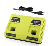 XNJTG Cargador para Ryobi 3A 12V-18V de Doble Puerto