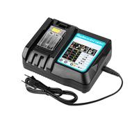 XNJTG DC18RC 18V 6A Cargador para Makita Cargador Rápido Compatible con Makita 18V baterías BL1850 BL1860 BL1840 BL1430 BL1415 DC18RD DC18SF