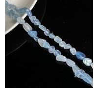 XNJTP 45cm 6-8 mm de Grava de Cristal Natural, Amatista Irregular, Agujeros Rectos Simples, utilizados para Pulseras con Cuentas de Bricolaje, Collares y Manualidades