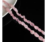 XNJTP 45cm 6-8 mm de Grava de Cristal Natural, Amatista Irregular, Agujeros Rectos Simples, utilizados para Pulseras con Cuentas de Bricolaje, Collares y Manualidades