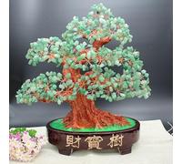XNJTP Árbol de Cuarzo Amarillo Natural de 14 Pulgadas, Árbol de la Vida, atrae Riqueza y reúne Riqueza, equilibra la energía y se Utiliza para la decoración en Miniatura y la Empresa en