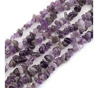 XNJTP Grava de Cristal Natural, Cristal de Polvo Irregular Perforado, Utilizado para aretes de Collar de brazaletes artesanías de Joyas Que Hacen Accesorios de Bricolaje