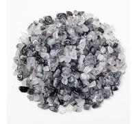 XNJTP Grava de Cristal Natural, Cuarzo Amarillo de Polvo púrpura Blanco, Piedra de aromaterapia, Utilizada para Joyas de Bricolaje para el Arte de jardinería