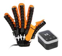 XNKLPY Guante Rehabilitación Robot, Guantes Rehabilitación Dedos Ictus, Dispositivo Recuperación Función Mano, Equipo Recuperación para Aliviar Rigidez Mano a Largo Plazo Left XL