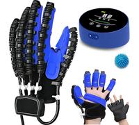 XNKLPY Hand Function Rehabilitation Robot Gloves Ayuda a Pacientes Disfunción de Mano como Ictus a Completar el Entrenamiento de Rehabilitación(A:Mano Izquierda B:Mano Derecha)(Size:A XXL,Color:Azul)