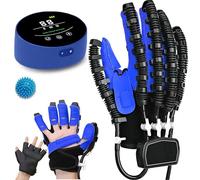 XNKLPY Hand Function Rehabilitation Robot Gloves Ayuda a Pacientes Disfunción de Mano como Ictus a Completar el Entrenamiento de Rehabilitación(A:Mano Izquierda B:Mano Derecha)(Size:B L,Color:Azul)