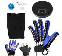 XNKLPY Mano Función Rehabilitación Robot Guantes Hemiplegia Accidente Cerebrovascular Dedos Rehabilitación Trainer Guantes de Fisioterapia(A:Mano Izquierda B:Mano Derecha)(Size:A S,Color:Azul)
