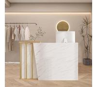 XNKLPY Mesa De RecepcióN Mostrador para Oficina Moderno Mostrador De RecepcióN para Oficina FáCil Montaje Recepciones Mueble para PeluqueríAs Supermercados Salones De Belleza(Size:120CM,Color:b)