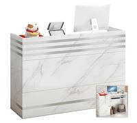 XNKLPY Mostrador de Recepción de Mueble Recepción, Mesa de Recepción de Mostrador de Oficina, Mostradores para Tiendas con Cerradura Cajóns y Posición del Teclado, para Clínica Hotel