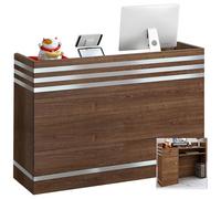 XNKLPY Mostrador de Recepción de Mueble Recepción, Mesa de Recepción de Mostrador de Oficina, Mostradores para Tiendas con Cerradura Cajóns y Posición del Teclado, para Clínica Hotel