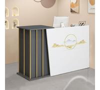 XNKLPY Mostrador de Recepción Gabinete de Cajero con Cerradura Cajón, Mostradores para Tiendas con Espacios de Almacenamiento, Mueble Recepción para Oficina Clínica Salón Hotel C 120cm