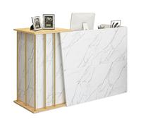 XNKLPY Mostrador Recepciones Peluqueria con Cajón Cerradura, Mesa de Mostrador con Gran Espacio de Almacenaje, Mostrador de Recepción para Tiendas o Recepción Mueble Vestíbulos de Empresas B 100cm