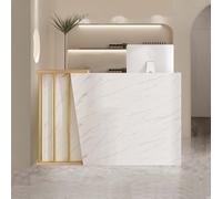 XNKLPY Mostrador Recepciones Peluqueria Mesa De Mostrador con Gran Espacio De Almacenaje para SalóN Tienda Hotel Supermercados Tiendas De Ropa(Size:140CM,Color:b)