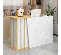 XNKLPY Mostradores para Tiendas con 2 Cajones, Mostrador Recepcion Peluqueria con 4 Espacio de Almacenamiento Mueble de Recepción, para Clinica Oficina O Restaurante