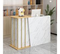 XNKLPY Mostradores para Tiendas con 2 Cajones, Mostrador Recepcion Peluqueria con 4 Espacio de Almacenamiento Mueble de Recepción, para Clinica Oficina O Restaurante