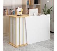 XNKLPY Mostradores para Tiendas con 2 Cajones, Mostrador Recepcion Peluqueria con 4 Espacio de Almacenamiento Mueble de Recepción, para Clinica Oficina O Restaurante