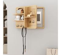 XNKLPY Tapa Cuadro Eléctrico Decorativo con Ganchos, Tapa Contador Luz Decorativa de Madera con Separador, Cuadro para Tapar Cuadro Eléctrico, Caja Contador Eléctrico G 45x35cm