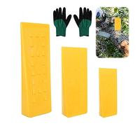 xnnmzhao Cuñas de tala de plástico, 3 piezas, cuñas forestales, cuñas de árbol, ABS resistentes a impactos, juego de cuñas de tala para motosierras, cuñas de tala, juego de cuñas de tala (14 cm, 20