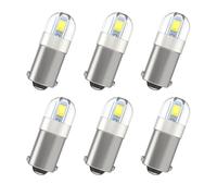 Xnourney 6 piezas Ba9s LED Bombilla, T11 1891 53 57 T4W, 6000K Blanco 47830 64111 3893 LED Luz para Coche Interior Bombilla Cúpula Tarjeta Matrícula Caja de Guantes