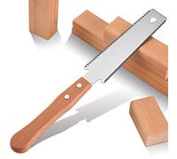 Xnourney Sierra manual de carpintería pequeña, cuchilla flexible de 6 pulgadas, Sierra de tracción de doble cara, para artesanías, aficiones, bricolaje, Sierra de poda hortícola de mango de madera