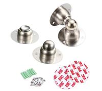 Xntun Tope de puerta, 2 paquetes de mini topes magnéticos para puerta resistente, tope de puerta de acero inoxidable ultra corto y suave para mantener la puerta abierta de forma segura