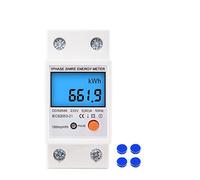 Xnuiasqe 1 Pcs KWh Tensión Corriente Consumo Energético Contador Vatimetro Fase Reset Zero Contador de Energía Contador de Energía Contador de Energía