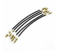 Xnuiasqe 1 protector de anclaje antideslizante con ojo de metal y 5 cuerdas de de violín, cuerda de nailon con tornillo de latón para violín 3/4, 4/4, color negro