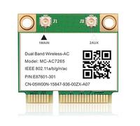 Xnuiasqe 1200Mbps Bluetooth 4.2 Mini Tarjeta PCI-e WiFi -AC7265 Tarjeta de Red Inalámbrica 7265 802.11ac 2.4G 5Ghz para Computadora Portátil 7260HMW