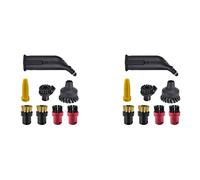 Xnuiasqe 2 boquillas de alimentación para aspiradoras de vapor SC1, SC2, SC3, SC4, SC5, accesorios para aspiradora de vapor, potente cabezal de cepillo de limpieza