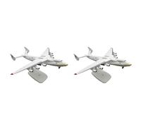 Xnuiasqe 2 modelos de avión Antonov An-225 Mriya de aleación de metal a escala 1/400, réplica de juguete para colección