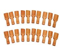 Xnuiasqe 20 mini cucharas de madera para sal, azúcar, café, herramienta de cocina