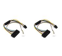 Xnuiasqe 2X de alimentación modular 30cm ATX 24 Pin 24 Pin Hembra Un 6 Pin 6 Pin 6 Pin 6 Pin Conector