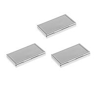 Xnuiasqe 3 mini pastilleros de metal para viajes, organizador de medicamentos, contenedor de almacenamiento con 3 ranuras