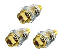 Xnuiasqe 3 Piezas Mini Engrasador Accesorios para Herramientas NeumáTicas - Lubricador de Aceite de Engrasador NPT de 1/4 Pulgadas para Engrasador Herramienta Aire CompresióN - Amarillo