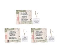 Xnuiasqe 3 x Colcha para oración de bolsillo, colcha para oración individual, colcha colorida cosida a mano, acogedora, de poesía simbólica para