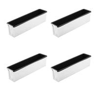 Xnuiasqe 4 moldes rectangulares antiadherentes para pan, tostadas pequeñas, moldes para hornear pasteles