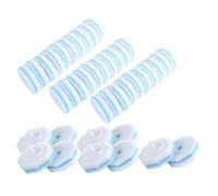 Xnuiasqe 40 contadores Varita para escobilla de inodoro Actualizada Varita para limpieza de inodoro desechable Recambios cabezales para mopa Fácil de instalar Fácil de Usar