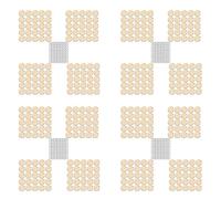 Xnuiasqe 400 discos redondos de madera con agujeros, etiquetas de tablero de cumpleaños y 400 anillos de 15 mm para artes y manualidades (3 cm)